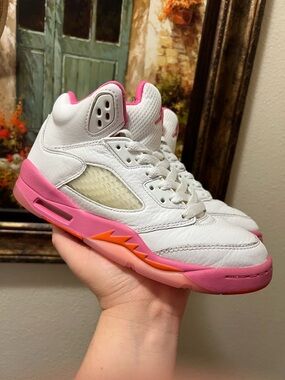Jordan 5 Pinksicle safety orange sneakers